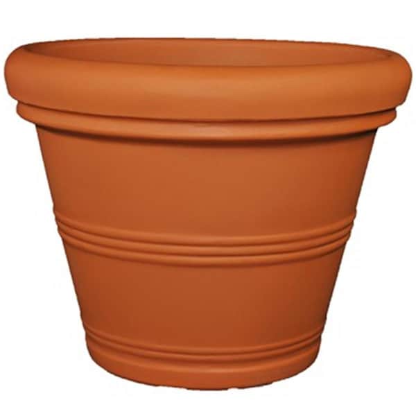 Tusco 13.5 in. Rolled Rim Planter - Terra Cotta Look TUSRR135TC - main